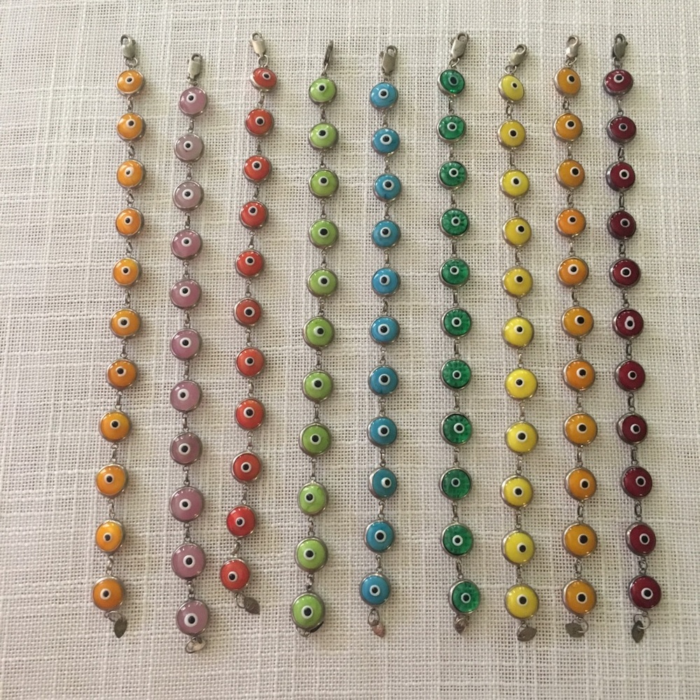 925 evil eye bracelet $each